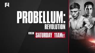 Probellum Revolution on Sat Dec 11 at 11 am ET on Fight Network [upl. by Ybhsa473]