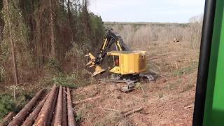 Tigercat LX830D working towards a gully [upl. by Oatis]