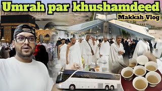 Umrah par aaye apne log Kaise huwa welcome  Welcome on Umrah  Makkah Vlogs AftabFootnotes [upl. by Nakasuji724]