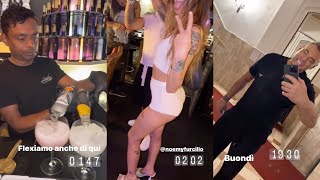 Davide Lacerenza serata tranquilla in gintoneria insieme ad amici e ai cavalli che spingono 🍾 [upl. by Ehudd]