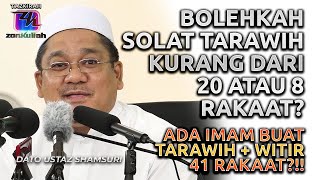 TAZKIRAH  Masalah Tak Larat Nak Solat Tarawih 8 Rakaat  Ustaz Shamsuri Ahmad [upl. by Bacchus]