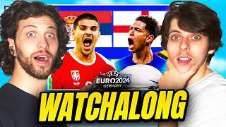 SERBIA 01 ENGLAND EURO 2024 WATCHALONG [upl. by Arreic]