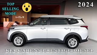 KIA Carens Prestige MT Diesel 2024  Most VFM Variant  Features  Price  Mileage  Interior [upl. by Attirehs]