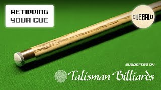 How to ReTip  Change Your Snooker Cue Tip  Ferrule Restoration [upl. by Petuu89]