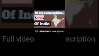 10 biogeographical zones of India  Fo Dillema [upl. by Bate833]