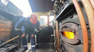 Q6 No 63395 steam test and safety valve setting at Grosmont MPD with Piglet [upl. by Tarttan]