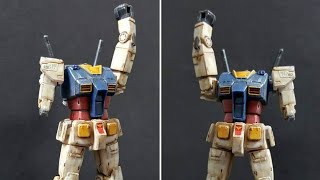 Quick demo on how to use gundam markers for weathering [upl. by Ayotak]