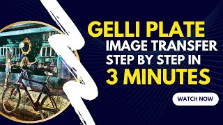 Gelli Print Image Transfer  Step by Step Tutorial [upl. by Yelahc]