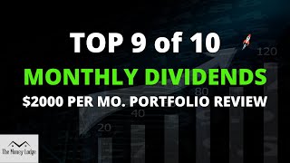 Top 9 of 10 Monthly Dividend Funds 2000 Per Month Portfolio Review [upl. by Spragens]