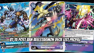 Post Ban Beelstarmon Deck List Profile BT15 [upl. by Goodyear480]