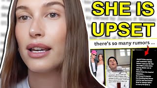 HAILEY BIEBER RESPONDS TO THE DRAMA so many rumors [upl. by Adnorahs625]