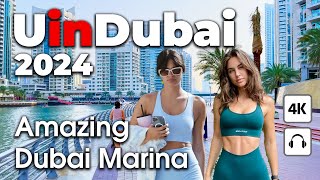 Dubai Live 247 🇦🇪 Amazing Dubai Marina  4K  Walking Tour [upl. by Darlleen448]