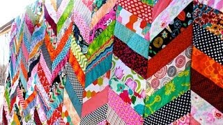 Chevron Column Quilt Tutorial [upl. by Nazario]