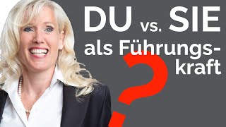 Die Wahrheit über duzen siezen als Führungskraft [upl. by Annabella441]