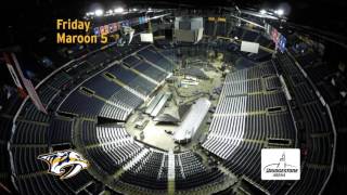 Bridgestone Arena Feb timelapse [upl. by Hsekin276]