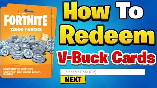 How to REDEEM Fortnite VBuck Cards on All Platforms Full Guide [upl. by Xella904]