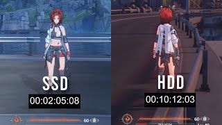 Wuthering Wave SSD vs HDD Loading Time Comparison [upl. by Learsi]