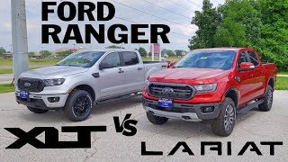 2019 Ford Ranger Lariat  XLT FX4  Side by Side Comparison [upl. by Donal]