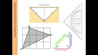 Gelijkbenige rechthoekige driehoeken [upl. by Aihtnamas]