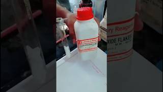 BaseNaOH  phenolphthalein indicator  colour change pink viralvideo experiment 💜💜💜💜 [upl. by Armyn233]