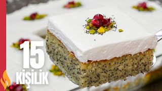 Haşhaşlı Şerbetli Kek 😋 15 Kişilik ✅ Tereddütsüz Deneyin [upl. by Anahcra440]