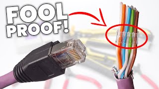 The BEST WAY to Wire Up Ethernet Plugs Cat7  RJ45 Modular Load Bar connectors [upl. by Alansen]