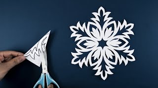 Paper Snowflakes 10  How to make Snowflakes out of paper  DIY Christmas decoration ideas [upl. by Zwart]