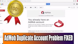 AdMob duplicate account problem 100 Solution  you already have an existing admob account [upl. by Twitt917]