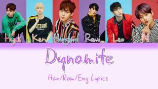 VIXX  Dynamite HANROMENG Color Coded Lyrics [upl. by Htez]