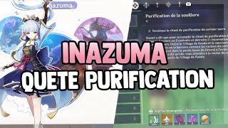 GENSHIN IMPACT  INAZUMA 20  EXPLORATION amp QUETES PURIFICATIONS DE LARBRE CERISIER [upl. by Ashleigh628]