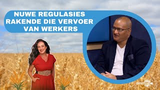 Nuwe regulasies rakende die vervoer van werkers  Stephen Pietersen  3 November 2023 [upl. by Leatrice]