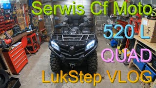 SERWIS Przegląd quad Cf Moto 520L 2020r 4x4 Naprawa Jak zmienić olej wymiana filtra 500 cc LukStep [upl. by Wynnie267]