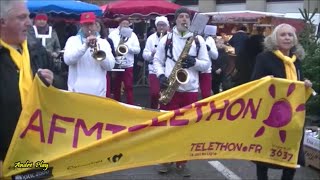 Place du marché Firminy Téléthon 2022 animation musicale par BandAvenir [upl. by Hanako]