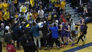 Emoni Bates gets into wild fracas in state playoff game [upl. by Janina]