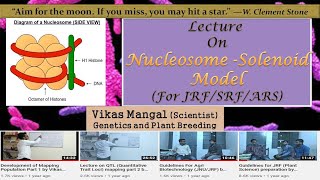 Nucleosome  Solenoid Model  Vikas Mangal Scientist Genetics and Plant Breeding [upl. by Madelin]