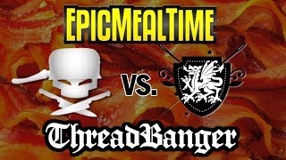 Epic Meal Time VS ThreadBanger Behind the Scenes Xmen Halloween Collab [upl. by Hightower192]