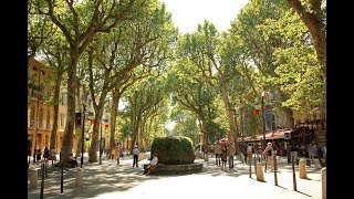 Places to see in  Aix en Provence  France  Cours Mirabeau [upl. by Vickey539]