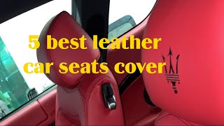 Best Car Seat Covers  Top 5 leather car seats cover تنجيد السيارات جلد ممتاز جدا [upl. by Boniface]