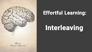 Effortful Learning  Interleaving [upl. by Betthezul]