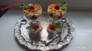 Dessert a la framboise facile [upl. by Victorine]