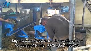 Nigeria 3tph palm oil processing machine commissioning video [upl. by Einnor515]