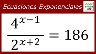 ECUACIONES EXPONENCIALES  Ejercicio 9 [upl. by Mildrid]