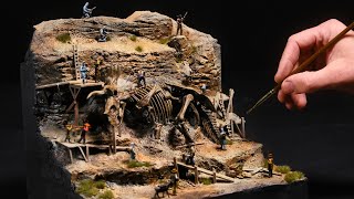 They Hired a Private Army to Protect This Dig Site  DIY Diorama Craft [upl. by Ybreh]