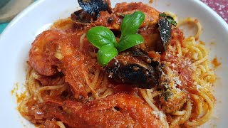 FRUTTI DI MARE SPAGHETTI ❗️ QUICK AND EASY TO COOK FRUTTI DI MARE RECIPEEvangeline Ruffiner [upl. by Sunny]