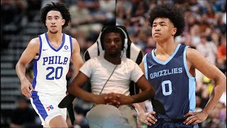 quotTHE SUMMER LEAGUE BETTER THAN THE NBA FINALquot  Lil Gerber Reacts To 76ers vs Grizzlies [upl. by Hselin]