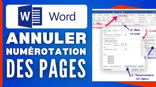 Comment Annuler La Numérotation Des Pages Dans Word  2024 [upl. by Tnias]