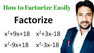 Factorize algebraic expressions  Factorize class 8  algebraic expressions class 9  Factorize [upl. by Anitram]