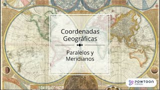 Paralelos y MERIDIANOS Coordenadas Geográficas [upl. by Rosenblast]