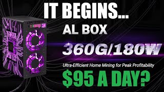 GPU MINING ALEPHIUM IS DEAD Goldshell AL Box 360Ghs 180w making 95 A DAY [upl. by Miyasawa409]