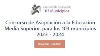 AVISO IMPORTANTE PUBLICACIÓN DE RESULTADOS EXAMEN 103 MUNICIPIOS 2023 [upl. by Fachini927]